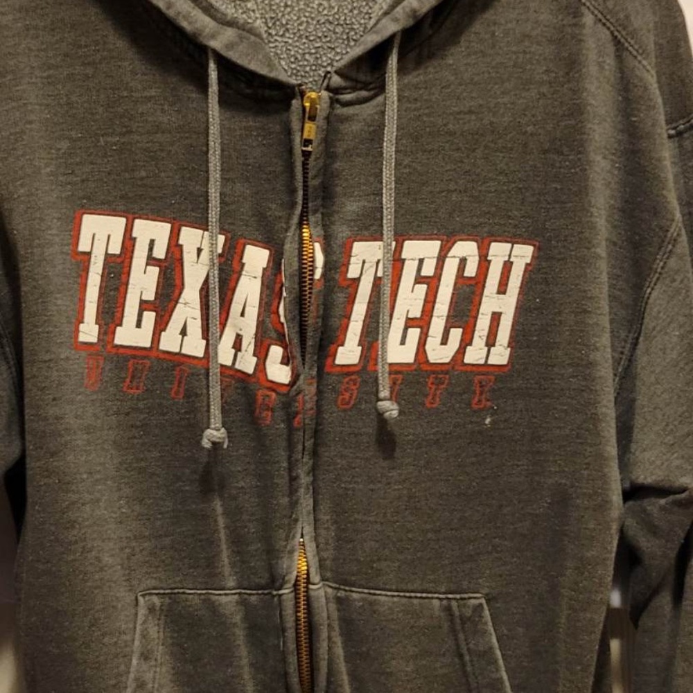 TEXAS TECH ZIPPER FRONT SWEATSHIRT JACKET